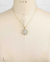 14k Gold Genuine Ancient Roman Coin Necklace (Augustus; 27 B.C.-14 A.D.)