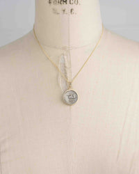 14k Gold Genuine Ancient Roman Coin Necklace (Bacchus/Pegasus; 90 B.C.)