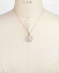 14k Gold Genuine Ancient Roman Coin Necklace (Minerva; 100 B.C.)