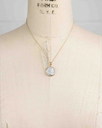 14k Gold Genuine Ancient Roman Coin Necklace (Marcus Aurelius; 161-180 A.D.)