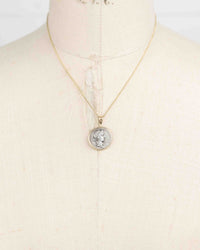 14k Gold Genuine Ancient Roman Coin Necklace (Pietas; 81 B.C.)