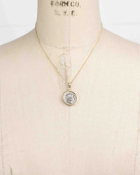 14k Gold Genuine Ancient Roman Coin Necklace (Roma; 136 B.C.)