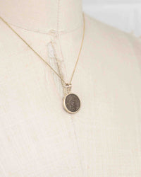 14k Gold Genuine Ancient Roman Coin Necklace (Constantine the Great; 306-337 A.D.)