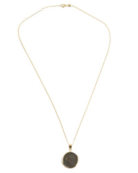 14k Gold Genuine Ancient Roman Coin Necklace (Constantine the Great; 306-337 A.D.)