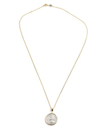 14k Gold Genuine Ancient Roman Coin Necklace (Empress Julia Domna; 196-211 A.D.)