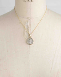 14k Gold Genuine Ancient Roman Coin Necklace (Hadrian;  117-138 A.D.)