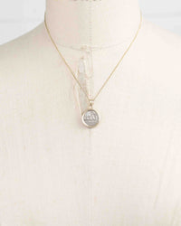 14k Gold Genuine Ancient Greek Coin Necklace (Julius Caesar; 49-44 B.C.)