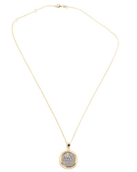 14k Gold Genuine Ancient Roman Republic Coin Necklace (Julius Caesar; 49-48 B.C.)