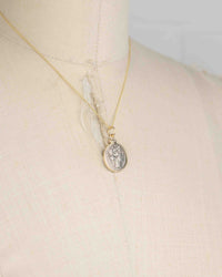 14k Gold Genuine Ancient Roman Coin Necklace (Liber/Dionysus; 48 B.C.)