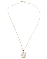 14k Gold Genuine Ancient Roman Coin Necklace (Marcus Aurelius; 161-180 A.D.)