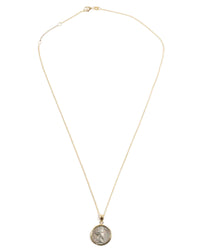 14k Gold Genuine Ancient Roman Coin Necklace (Marcus Aurelius; 161-180 A. D.)