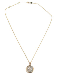 14k Gold Genuine Ancient Roman Coin Necklace (Minerva; 46 B.C.)