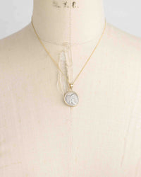 14k Gold Genuine Ancient Roman Coin Necklace (Pan; 48 B.C.)