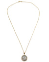 14k Gold Genuine Ancient Roman Coin Necklace (Roma; 148 B.C.)