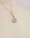 14k Gold Genuine Ancient Roman Coin Necklace (Roma; 148 B.C.)