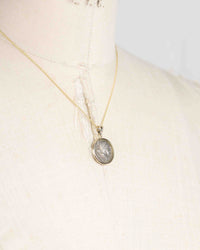 14k Gold Genuine Ancient Roman Coin Necklace (Saturn; 100 B.C.)