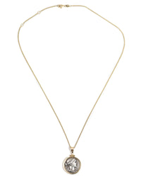 14k Gold Genuine Ancient Roman Coin Necklace (Winged Victory; 108 B.C.)