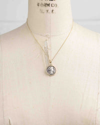 14k Gold Genuine Ancient Roman Coin Necklace (Winged Victory; 108 B.C.)