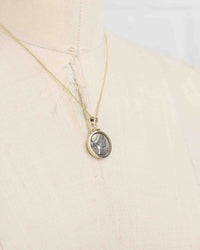 14k Gold Genuine Ancient Roman Coin Necklace (Winged Victory; 108 B.C.)