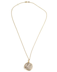 14k Gold Genuine Ancient Greek Coin Necklace (Athena/Owl; 454-404 B.C.)