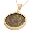 14k Gold Genuine Ancient Roman Coin Necklace (Constantine the Great; 306-337 A.D.)