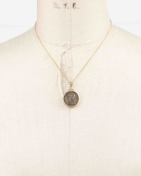 14k Gold Genuine Ancient Roman Coin Necklace (Constantine the Great; 306-337 A.D.)