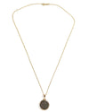 14k Gold Genuine Ancient Constantinople Commemorative Coin Necklace (Constantinopolis/Winged Victory; 330-354 A.D.)