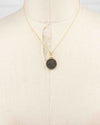 14k Gold Genuine Ancient Constantinople Commemorative Coin Necklace (Constantinopolis/Winged Victory; 330-354 A.D.)