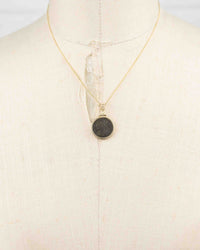 14k Gold Genuine Ancient Constantinople Commemorative Coin Necklace (Constantinopolis/Winged Victory; 330-354 A.D.)