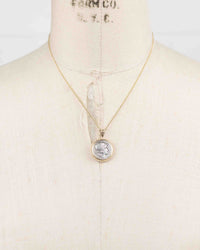 14k Gold Genuine Ancient Roman Coin Necklace (Roma; 203 B.C.)