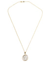 14k Gold Genuine Ancient Roman Coin Necklace (Salus; 49 B.C.)