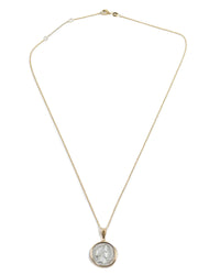 14k Gold Genuine Ancient Roman Coin Necklace (Concordia; 42 B.C.)