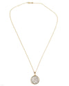 14k Gold Genuine Ancient Medieval Italian Coin Necklace (Venetian Grossi; 1289-1311 A.D.)