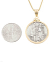 14k Gold Genuine Ancient Medieval Italian Coin Necklace (Venetian Grossi; 1289-1311 A.D.)