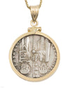 14k Gold Genuine Ancient Medieval Italian Coin Necklace (Venetian Grossi; 1289-1311 A.D.)