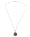 14k Gold Genuine Ancient Roman Coin Necklace (Maximianus; 295-299 A.D.)