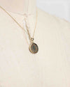 14k Gold Genuine Ancient Roman Coin Necklace (Maximianus; 295-299 A.D.)