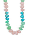Multi-Color Rainbow Natural Peruvian Opal Hand-Knotted Necklace