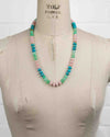 Multi-Color Rainbow Natural Peruvian Opal Hand-Knotted Necklace