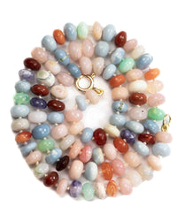 Multi-Opal Knotted Strand Necklace