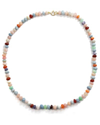 Multi-Opal Knotted Strand Necklace