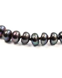 Natural Freshwater Peacock Pearl Knotted Strand Necklace