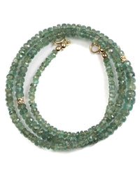 14k Gold Zambian Emerald Necklace