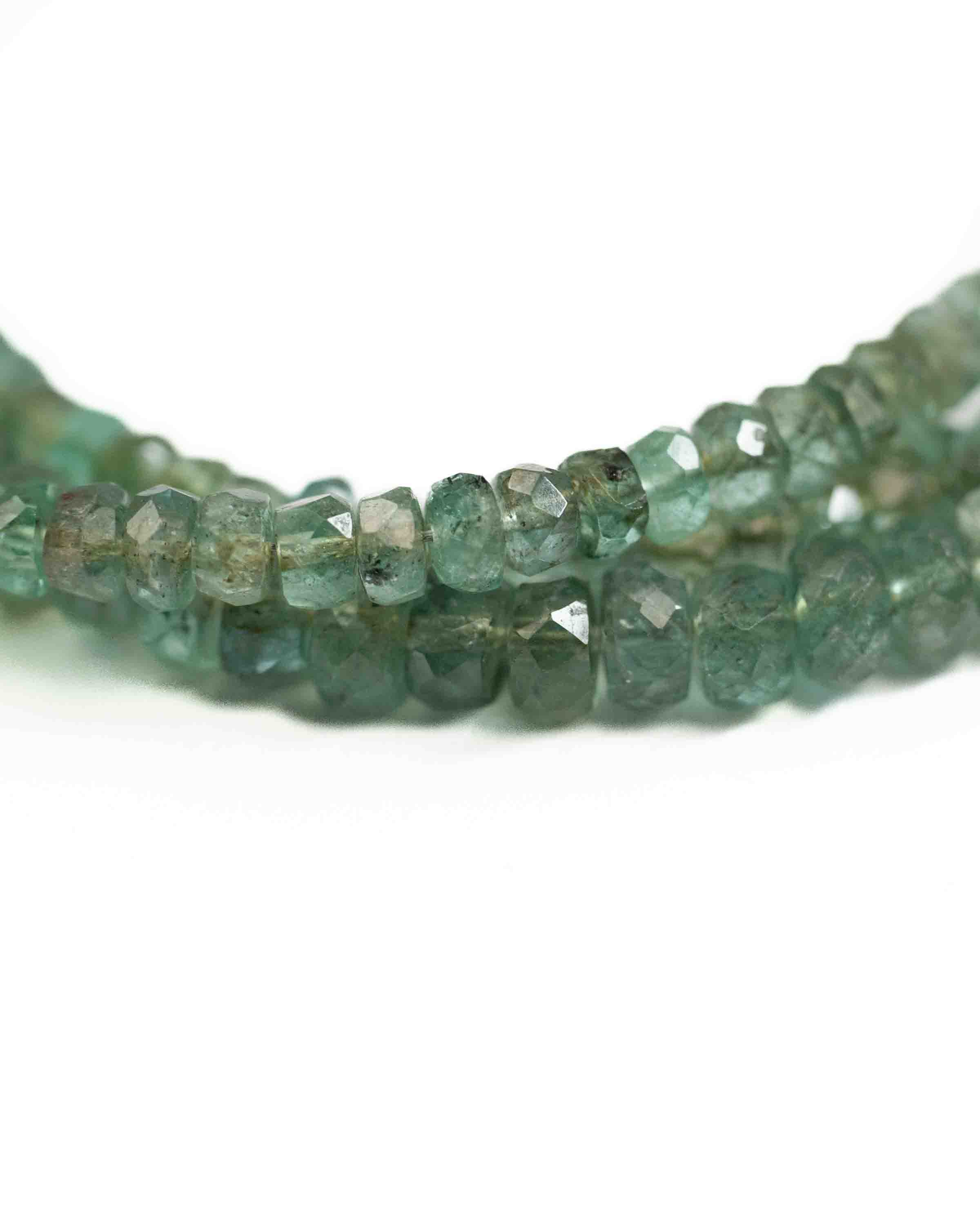 14k Gold Zambian Emerald Necklace