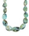 Large Natural Peruvian Opal Nugget Hand-Knotted Statement Necklace