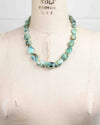 Large Natural Peruvian Opal Nugget Hand-Knotted Statement Necklace