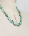 Large Natural Peruvian Opal Nugget Hand-Knotted Statement Necklace