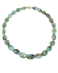 Large Natural Peruvian Opal Nugget Hand-Knotted Statement Necklace