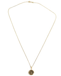 14k Gold Genuine Ancient Greek Coin Necklace (Artemis Bee; 200 B.C.)