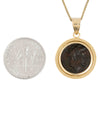 14k Gold Genuine Ancient Greek Coin Necklace (Achilles; 302-286 B.C.)
